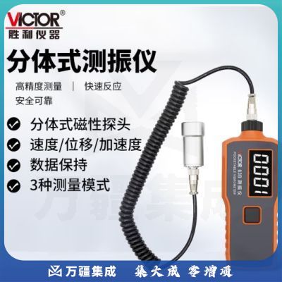 胜利仪器（VICTOR）数字测振仪 测震仪 分体式 磁头 振动测试仪 VC63B