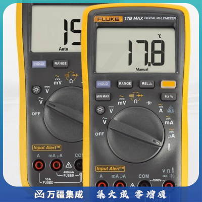 福禄克（FLUKE） 数字万用表F17B 便携式掌上型多用表自动量程带背光仪器仪表 F17B 官方标配