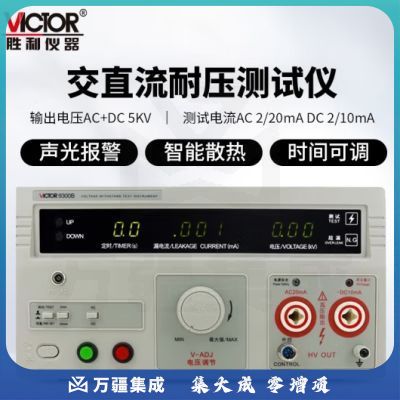 胜利仪器（VICTOR）交直流耐压测试仪 数显式 5KV 高压机耐压仪 耐压测量仪 VC9300B