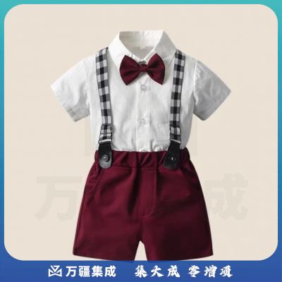 男童礼服套装  小西装 主持人夏季薄款140