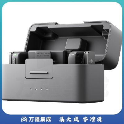 大疆 DJI Mic Mini 一拖二 Type-C/相机版(含充电盒)迷你降噪直播vlog纽扣式领夹麦克风