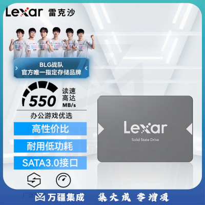 雷克沙（Lexar） SSD SATA3.0接口 2.5英寸 NS100 512GB