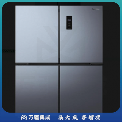 美的冰箱 BCD-406WSPZM(E)，图片仅供参考