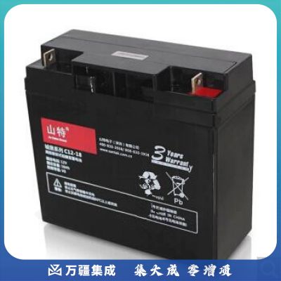 山特 C12-18 城堡系列电池免维护UPS不间断电源机房服务器专用阀控式铅酸蓄电池