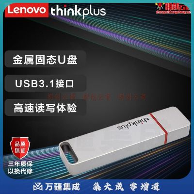 联想(thinkplus)256G USB3.1 移动固态U盘 TU100 Pro系列 超极速传输 金属固态闪存盘 便携时尚 银色