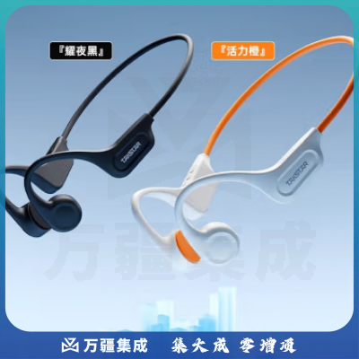 得胜（TAKSTAR）LR100W 骨传导耳机 V5.3无线不入耳抗干扰高清麦克风持久续航专业防水 音乐鉴赏户外运动 不带存储 耀夜黑