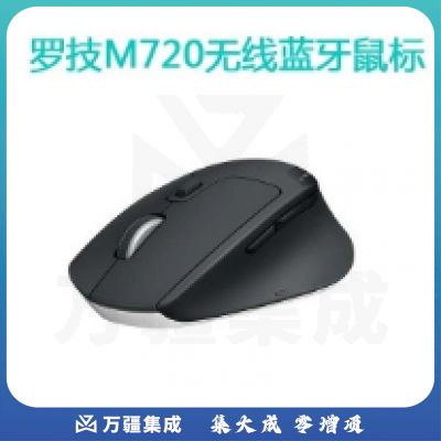 罗技(Logitech) M720 蓝牙鼠标优联双模无线鼠标 蓝牙鼠标 侧键 大手鼠标 舒适 黑色 M720黑色