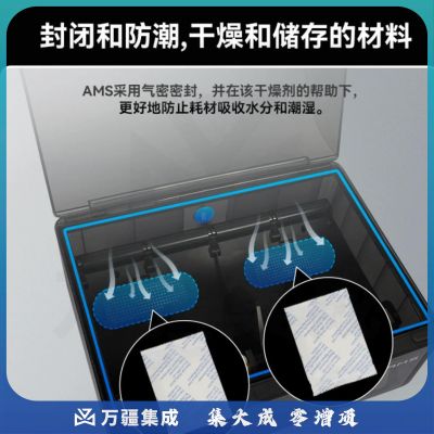 3D打印 竹子X1/P1耗材干燥剂防潮剂防霉剂AMS 环保高吸湿率氯化钙