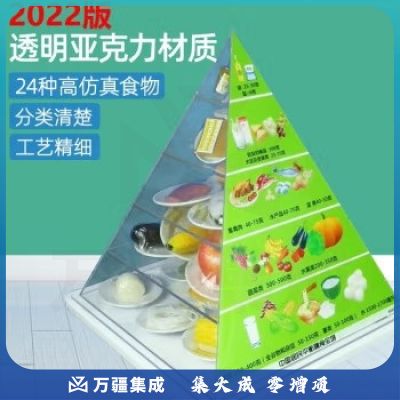 2022版中国居民膳食平衡宝塔 食物膳食金字塔营养食物模型