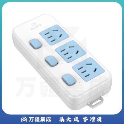 公牛(BULL)插座/插线板/插排/排插/接线板/拖线板3位分控无线插座GN-314W (需自行配电源线和插头)