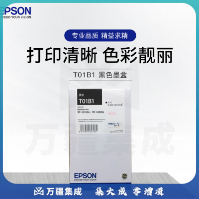 爱普生(EPSON)T01B1黑色原装墨盒 (适用WF-C8690a/WF-C8190a机型)约11500页