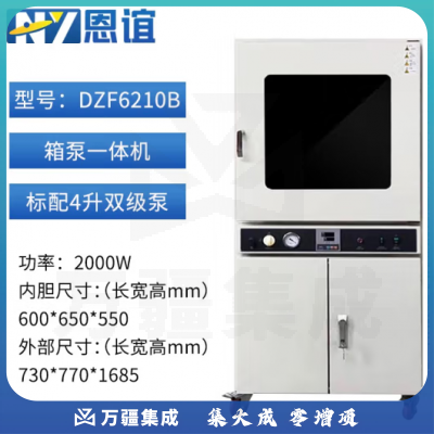 恩谊 电热恒温真空干燥箱工业真空烘箱除泡脱泡机消泡箱实验室 DZF-6210B一体机
