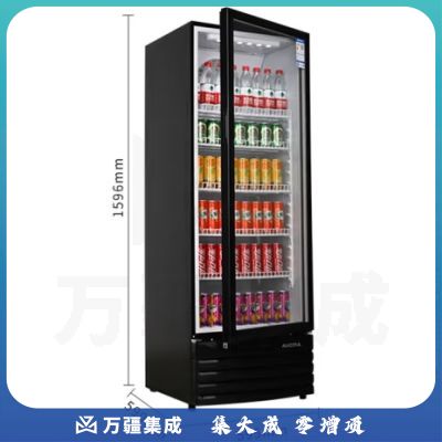 澳柯玛（AUCMA）266升立式展示柜单门商用保鲜柜超市冷藏柜饮料陈列柜啤酒冰柜冰箱茶叶冷柜SC-266NE
