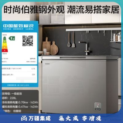 容声（Ronshen）228升风冷无霜冰柜一级能效冷藏冷冻单温冷柜 商两用冰箱电脑控温BD/BC-228WMSY