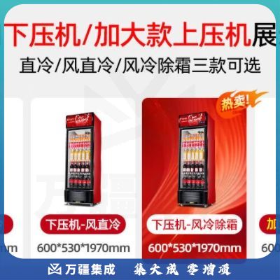 维仕美（Vvmax）饮料展示柜冷藏柜保鲜柜立式冰柜商用冰箱展示柜饮料柜水果保鲜柜冷饮柜啤酒柜 单门下机豪华款【纯风冷无霜款】