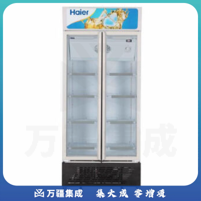 海尔（Haier）立式冷藏保鲜玻璃门展示风直冷冰柜 SC-450G 450升