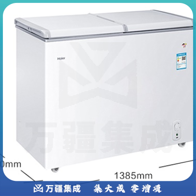 海尔 Haier 311升曲底设计双箱双温区冰柜 蝶形门冷柜家用商用二合一 FCD-311SQD
