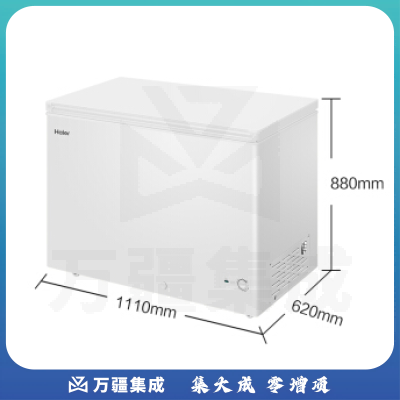 海尔 30 3升低霜家商两用冷藏冷冻转换冰柜 鑫蓝系列节能单温大冷柜 BC/BD-30 3HD