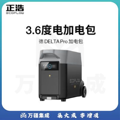正浩EcoFlow 德Pro快充户外应急移动电源加电包家庭储能房车游艇备用电池 德Pro加电包