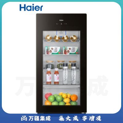 海尔（Haier） DS0137K 137升家庭营养保鲜冰吧 离子杀菌茶叶饮料展示柜 小冰箱