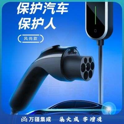 公牛（BULL）新能源电动汽车便携充电枪/三脚16A大功率插头/适用于特斯拉比亚迪蔚来理想宝骏五菱 D2-A16B全长10米(带10A转16A转换器)