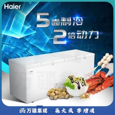 海尔冰柜商用大容量全冷冻家用冷藏冷冻两用一键转换-38度超低温冷柜海鲜速冻保鲜柜500升以上 电子温控约1200斤｜829HEZ
