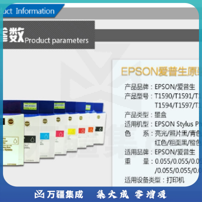 爱普生（EPSON）T1593墨盒 适合R2000 R2000S打印机 洋红色