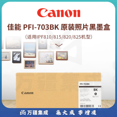 佳能 Canon 大幅面墨盒 PFI-703BK 700ml (黑色)