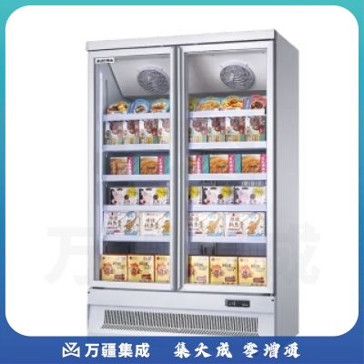 澳柯玛（AUCMA）商用立式冷冻展示柜雪糕柜超市速冻食品冷冻柜海鲜冻品低温柜急冻冰柜风冷展示柜榴莲冰箱 -24℃ 双门低温950升IVF-201307V-Y
