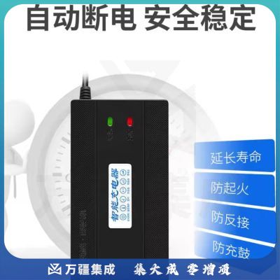 48V12A电动车锂电池快速充电器电瓶车充电器兼容大部分品牌电动车