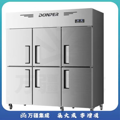 东贝（Donper）六门冰箱商用冰柜四门六开门冷藏冷冻柜立式大容量保鲜柜厨房餐厅酒店六门（双温款）