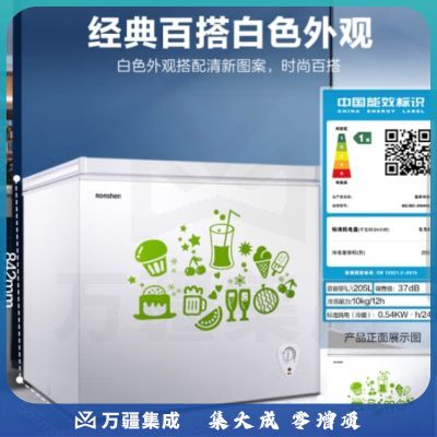 容声（Ronshen）205升减霜小型冰柜冷藏冷冻转换单温冷柜 一级能效商两用卧式冰箱BD/BC-205MB