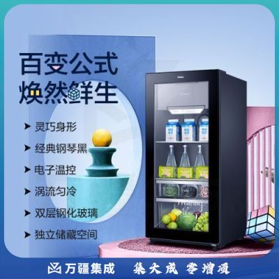 海尔（Haier）DS0120D 120升智能双温家用客厅办公室冰吧