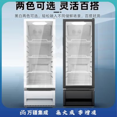 美的（Midea）展示柜 单门立式210升大容量冰柜饮料柜 商用冰箱风直冷超市冷藏保鲜便利店餐店啤酒柜 ML-208DGEB