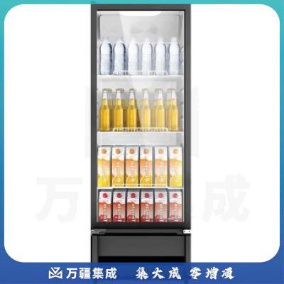 美的（Midea）展示柜 278升立式玻璃门商用冷柜 超市便利店餐馆酒水饮料啤酒冷藏保鲜陈列柜 SC-278GM(EB)