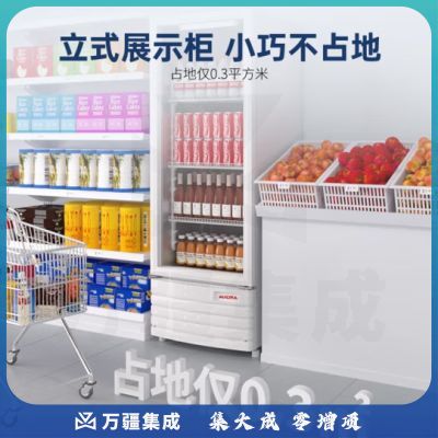 澳柯玛（AUCMA）279升立式单门商用展示柜 超市冷藏柜饮料啤酒保鲜柜 冷柜冰箱茶叶陈列柜 精选铜管 SC-279SNEB