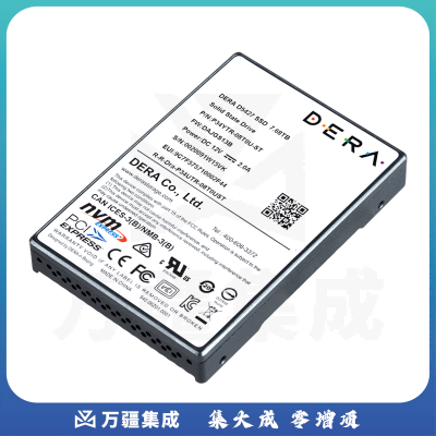 紫光得瑞 DERA NVME SSD D5427固态硬盘 PCIE接口 企业级硬盘SSD固态硬盘 U.2 7.68TB