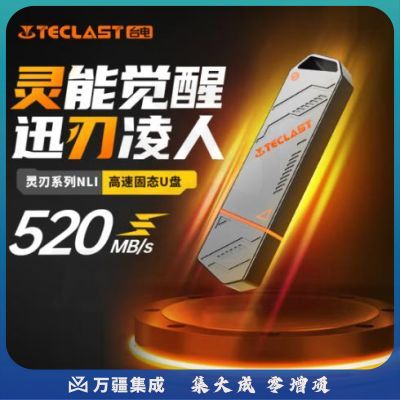 台电（TECLAST）256GB USB3.2 固态U盘 高速办公大容量车载u盘 移动硬盘系统优盘灵刃 256G