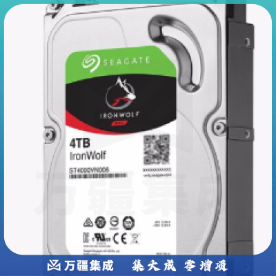 希捷（Seagate）NAS硬盘 4TB 64MB缓 5900转 PMR CMR垂直磁记录 网络存储 SATA 希捷酷狼IronWolf ST4000VN008