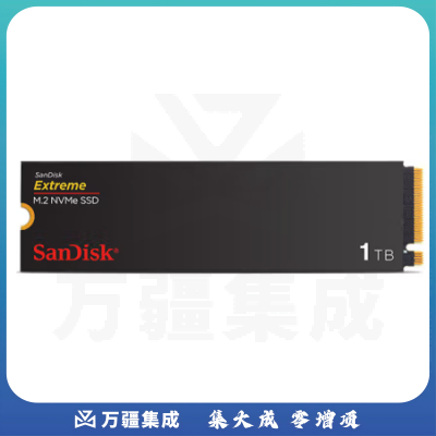 闪迪（SanDisk）1TB SSD固态硬盘 M.2接口PCIe4.0 2280 NVMe协议至尊极速SDSSDX3N-1T00-G26