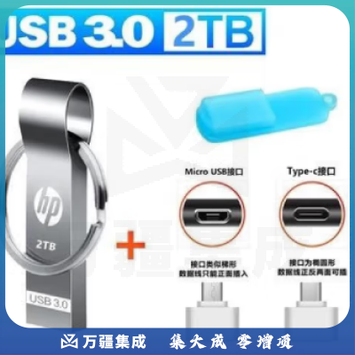 惠普2TB U盘（带钥匙扣）
