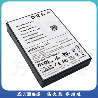 紫光得瑞 DERA NVME SSD D5447固态硬盘 PCIE接口 企业级硬盘SSD固态硬盘 U.2 6.4TB