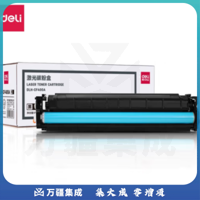 得力（deli）DLH-CF400A黑201A硒鼓 约1500页 适用惠普M252dn/M252n/M277dw/M277n/M274n