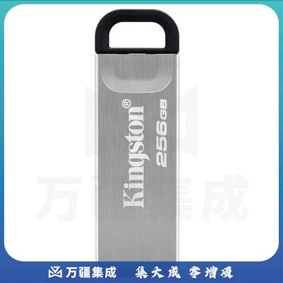 金士顿(Kingston)256GB USB 3.2 Gen 1 U盘 DTKN 大容量U盘 金属外壳 读速200M