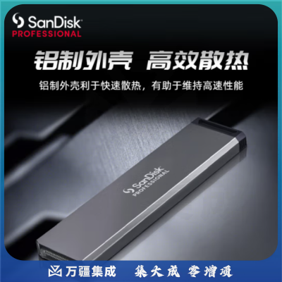 闪迪大师极刃PRO-BLADE 模块化固态硬盘（PSSD） 1TB SSD 移动硬盘 大容量储存 传输速度3000MB/S 高速便携