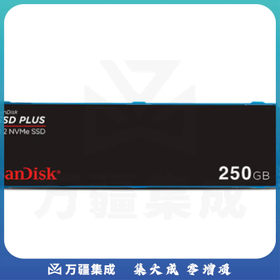 闪迪（SanDisk）250GB SSD固态硬盘 M.2接口NVMe协议四通道PCIe3.0加强版稳定兼容SDSSDA3N-250G-G26