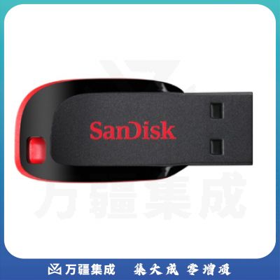 闪迪 (SanDisk)32GB USB2.0 U盘 CZ50酷刃 黑红色