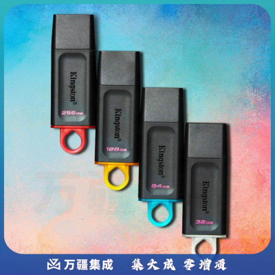 金士顿 (Kingston)64GB USB3.2 Gen 1 U盘 DTX 时尚设计 轻巧便携