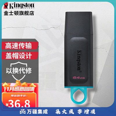 金士顿（Kingston） u盘  USB3.2 Gen 1  DTX高速车载闪存优盘 DTX-64GB(盖帽式）