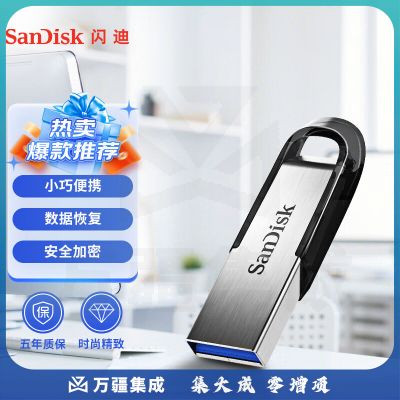 闪迪 (SanDisk) 256GB  U盘CZ73 安全加密 高速读写 学习办公投标 电脑车载 大容量金属优盘 USB3.0